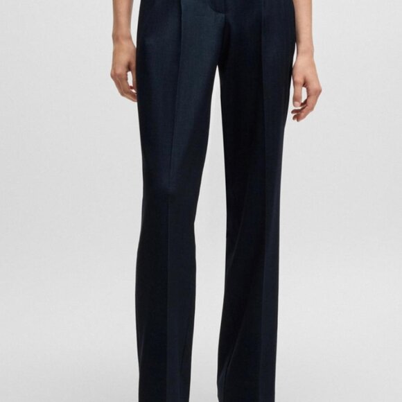 HUGO BOSS Black Slim Dress Trouser Pants Size 2 - Picture 1 of 5